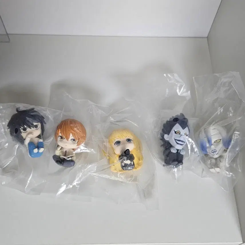 [BUNJANG] Death Note Machiboke Full Set Figure (Sealed) / 미개봉 풀세트) 데스노트 마치보케 / 엘 라이토 미사미사 류크 렘 피규어