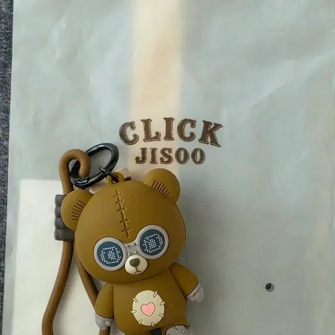 [BUNJANG] BLACKPINK JISOO Click Pop Bear Keyring / 지수 클릭 팝업 베어 키링 키체인 양도 블랙핑크 BLACKPINK JISOO