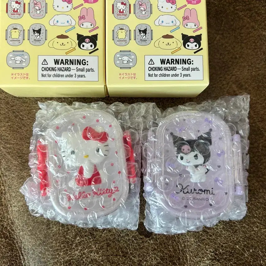 [BUNJANG] Sanrio Hello Kitty &amp; Kuromi Miniature Lunch Box Bundle Set / [일괄] 키티 쿠로미 산리오 미니어쳐 랜덤 런치박스 도시락