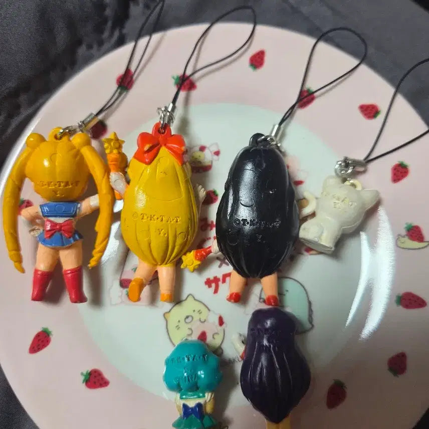 [BUNJANG] Vintage Sailor Moon Strap Figures Bundle Set / 고전 세일러문 스트랩 피규어