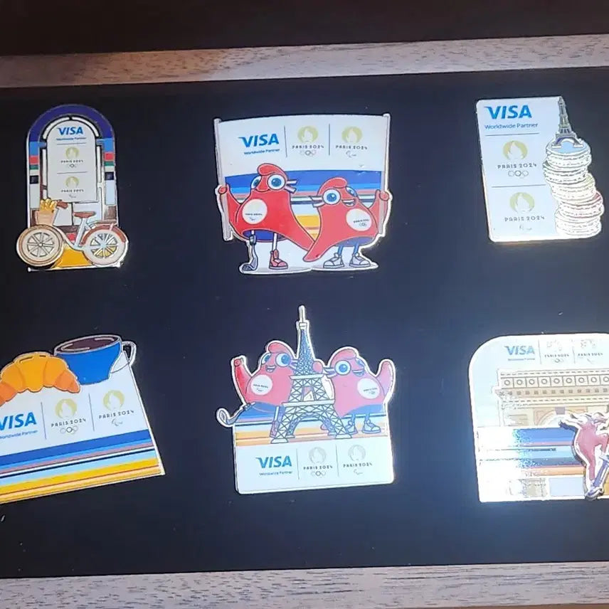[BUNJANG] Paris 2024 Olympic Commemorative Badge Bundle / 배지,  파리 2024 올림픽 기념 배지 일괄