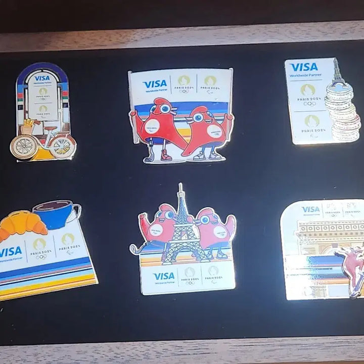 [BUNJANG] Paris 2024 Olympic Commemorative Badge Bundle / 배지,  파리 2024 올림픽 기념 배지 일괄