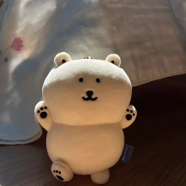 [BUNJANG] Nagano Nodding Cat Shirokuma Plush Keychain / 나가노 농담곰 시로쿠마 인형 키링