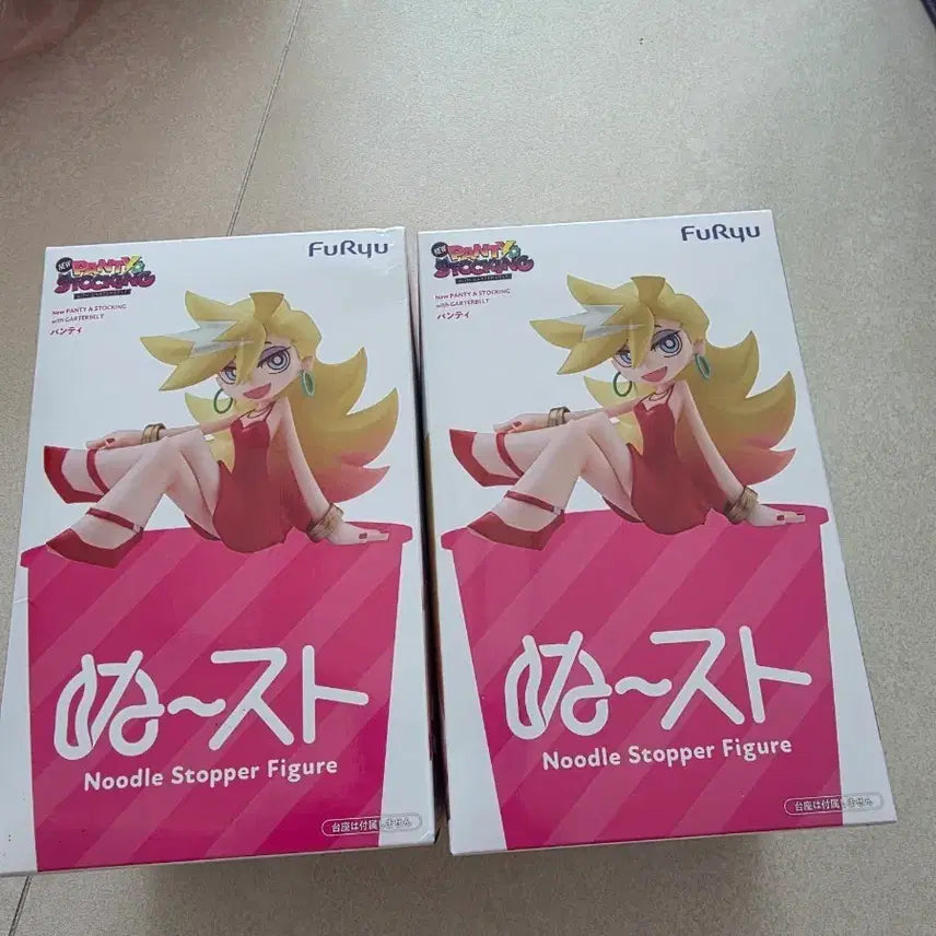 [BUNJANG] FURYU Panty &amp; Stocking Noodle Stopper Figure / 후류 팬티 앤 스타킹 누들 스토퍼 피규어