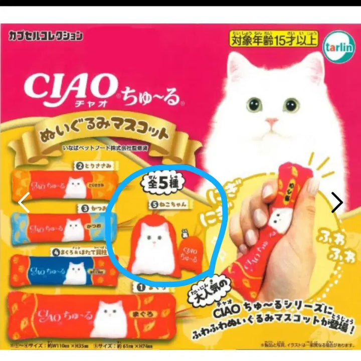 [BUNJANG] Ciao Churu Cat Gacha Nekochyan Figure / 챠오츄르 가챠 네코쨩 고양이