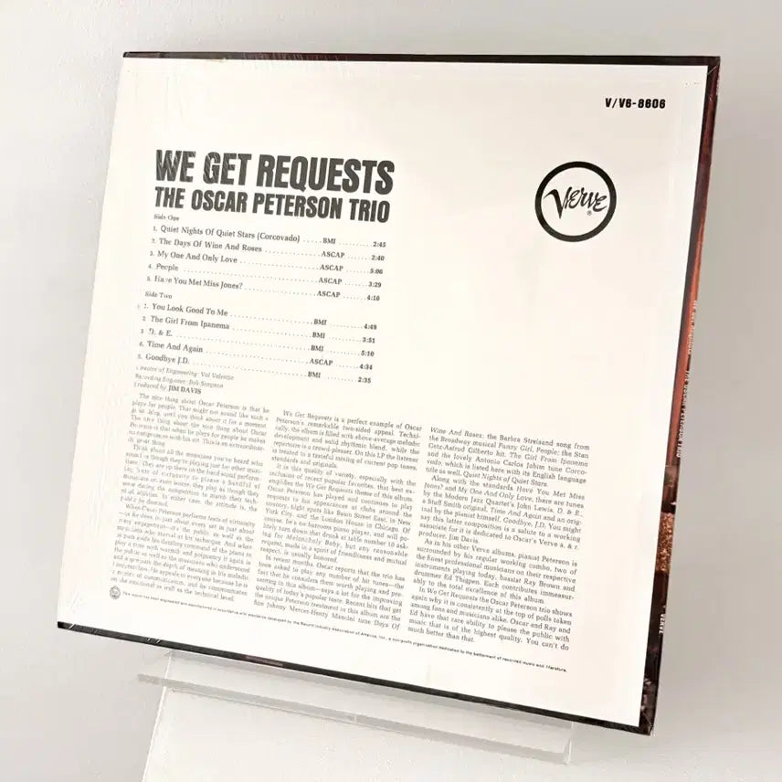 [BUNJANG] Oscar Peterson Trio We Get Requests LP Record / US 재즈명반 오스카 피터슨 트리오 LP 레코드 Oscar Peterson We Get Requests 레이브라운