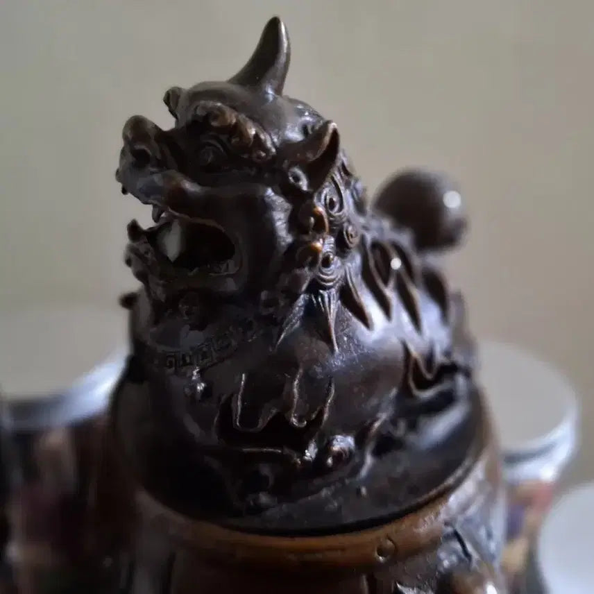 [BUNJANG] Lion Brass Censer Incense Burner / 사자 황동 향로
