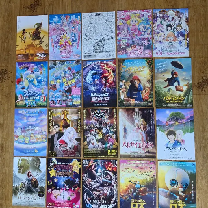 [BUNJANG] Movie Leaflets Bundle Set (76 pcs) / 총76장)코난하이웨이 미니언즈 주술회전 진격거 건담 도라에몽 암살교실 은혼 프세카 미쿠 나소흑전기 은혼 전생술 영화전단지