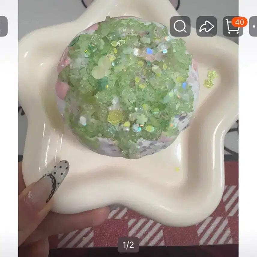 [BUNJANG] Ten Mimi Handmade Mini Flower Crunch Slime / (미개봉) 텐미미 톈미미 자글꽃 쟈글꽃 미니꽃 수제공 크런치 슬랑이 말랑이 다 재고 있음