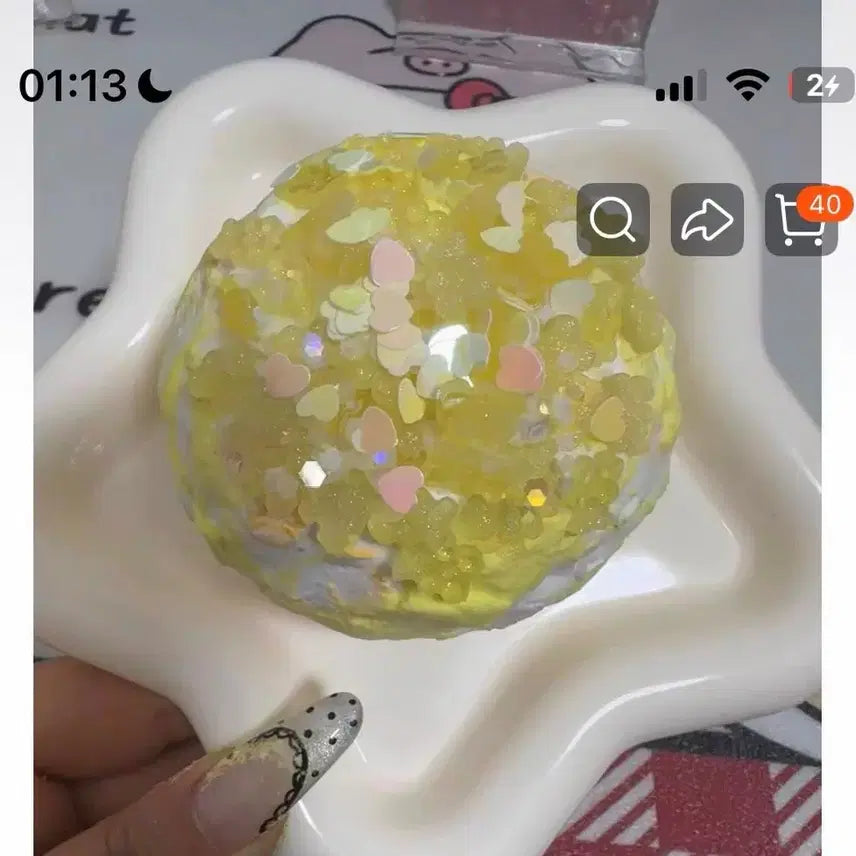[BUNJANG] Ten Mimi Handmade Mini Flower Crunch Slime / (미개봉) 텐미미 톈미미 자글꽃 쟈글꽃 미니꽃 수제공 크런치 슬랑이 말랑이 다 재고 있음