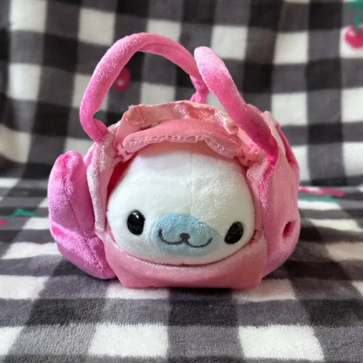 [BUNJANG] San-X Mamegoma Ribbon Outing Bag Doll / 초레어 고전 산엑스 마메고마 리본 외출 가방 인형