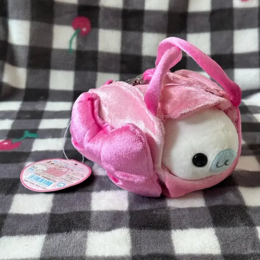 [BUNJANG] San-X Mamegoma Ribbon Outing Bag Doll / 초레어 고전 산엑스 마메고마 리본 외출 가방 인형