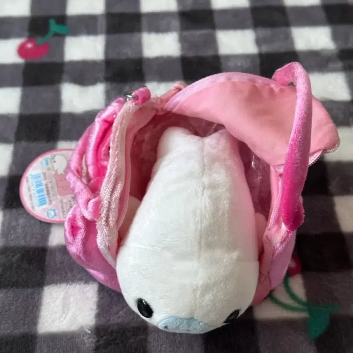 [BUNJANG] San-X Mamegoma Ribbon Outing Bag Doll / 초레어 고전 산엑스 마메고마 리본 외출 가방 인형