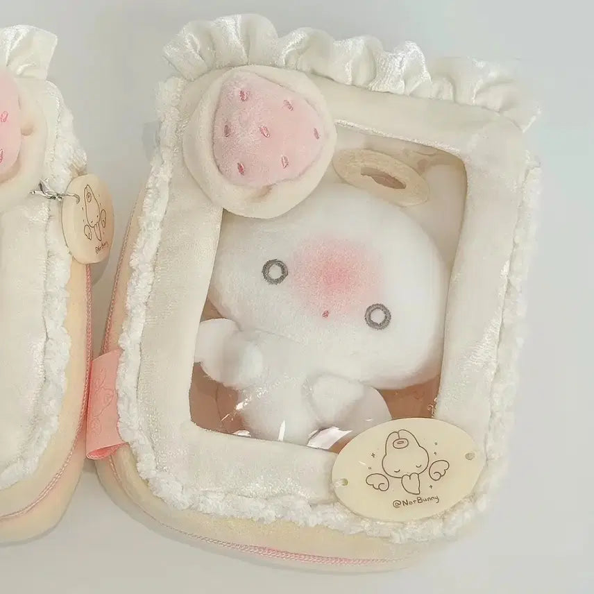 [BUNJANG] Notbunny Strawberry Cake Pouch / 딸기 케이크 파우치 낫버니 Notbunny 정품 사각 파우치