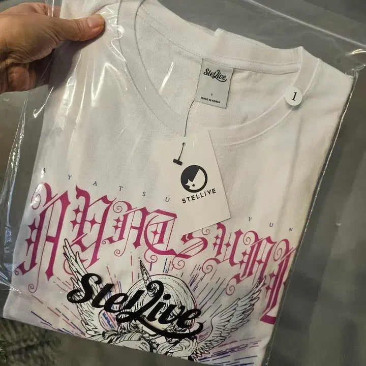 [BUNJANG] StellaLive "UNI" Short Sleeve T-Shirt - Size 1 / 주말특가  스텔라이브  유니 반팔티 1사이즈 원가이하 양도