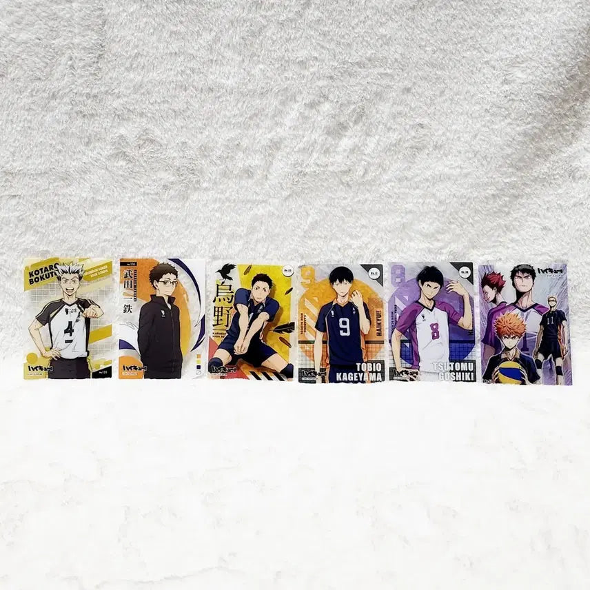 [BUNJANG] Haikyuu!! Bundle Set - Kageyama, Bokuto, Hinata, Goshiki, Shiratorizawa, Daichi Cards / [일괄]하이큐 카드 카게야마 보쿠토 히나타 고시키 시라토리자와 다이치