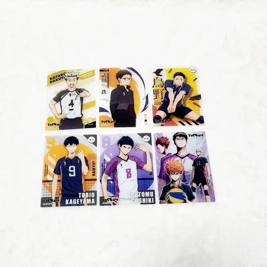 [BUNJANG] Haikyuu!! Bundle Set - Kageyama, Bokuto, Hinata, Goshiki, Shiratorizawa, Daichi Cards / [일괄]하이큐 카드 카게야마 보쿠토 히나타 고시키 시라토리자와 다이치