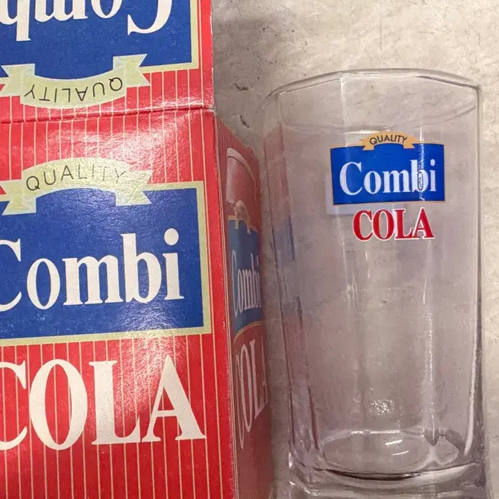 [BUNJANG] Retro 80s/90s Combi Cola Glass Set / 8090 레트로 유리컵 콤비콜라
