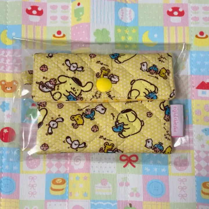 [BUNJANG] Sanrio Pompompurin Snap Pouch / 폼폼푸린 똑딱이 파우치 산리오 폼푸