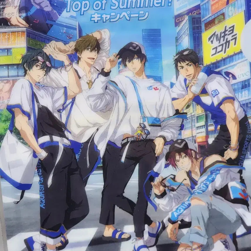 [BUNJANG] Free! Matsukiyo Collaboration Mini Clear File / free! 프리 마츠키요 콜라보 미니 클리어파일