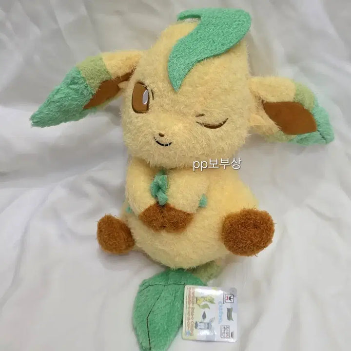 [BUNJANG] Banpresto Pokémon Sun &amp; Moon Resting Time Leafeon Plush / 포켓몬스터 썬&amp;문 휴식시간 리피아 인형 판매합니다