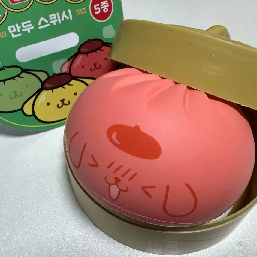 [BUNJANG] Sanrio Pompompurin "Waaangmandu" Popup Random Squeeze Toy / 단순개봉) 폼폼푸린 와앙만두 팝업 왕만두 랜덤 스퀴시
