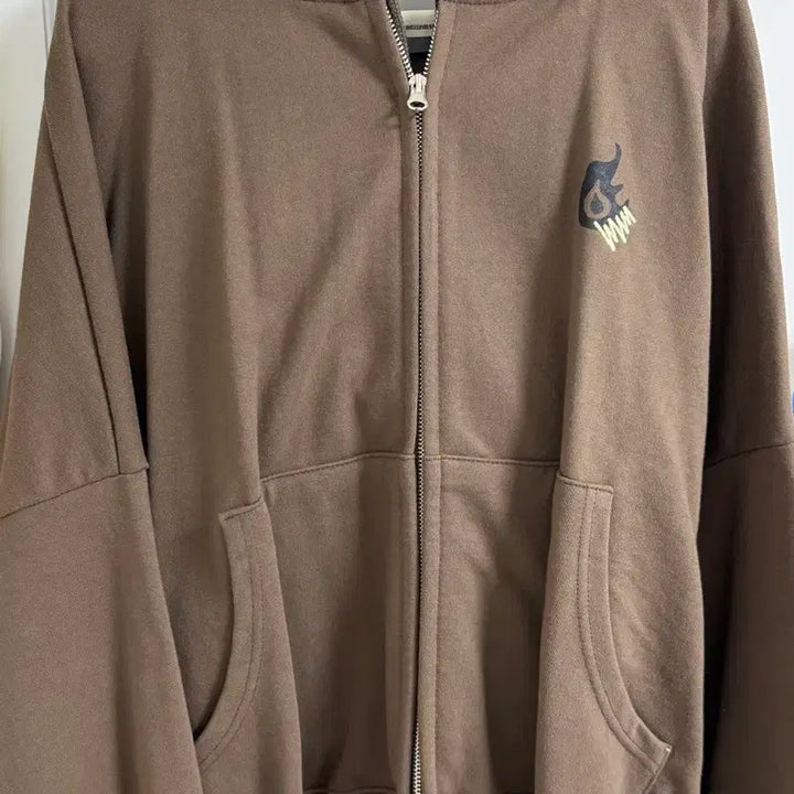 [BUNJANG] Alpha Drive One (RD1) MD Hoodie Zip-Up Brown / 알파드라이브원 알디원 md 후드집업 후디