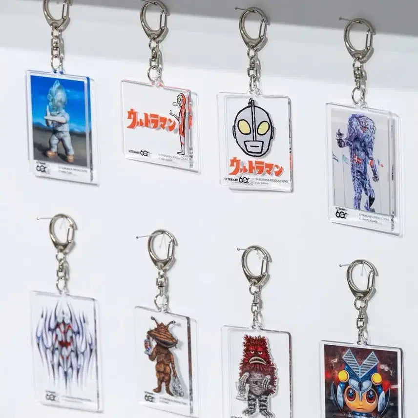 [BUNJANG] Ultraman 60th Anniversary Parco Acrylic Keyring / 울트라맨 파르코 60주년 아크릴 키링 키체인