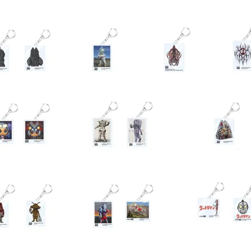 [BUNJANG] Ultraman 60th Anniversary Parco Acrylic Keyring / 울트라맨 파르코 60주년 아크릴 키링 키체인