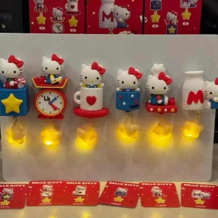 [BUNJANG] Hello Kitty Magnet Mood Lamp 6-Piece Bundle Set / 헬로키티 마그넷 무드등 6종 일괄