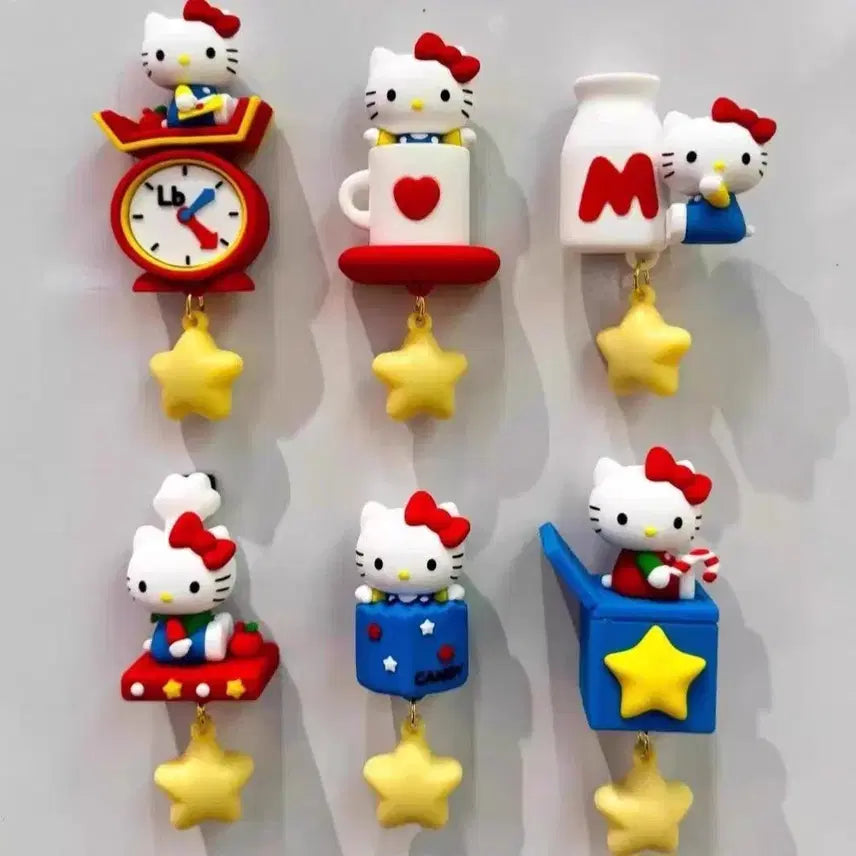 [BUNJANG] Hello Kitty Magnet Mood Lamp 6-Piece Bundle Set / 헬로키티 마그넷 무드등 6종 일괄