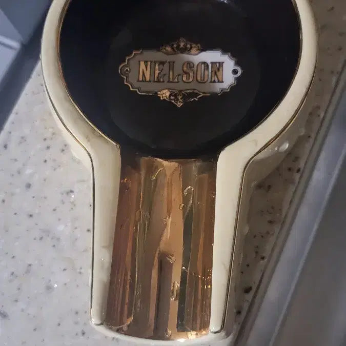 [BUNJANG] Vintage Nelson Ashtray Gold Trim Ceramic / 넬슨 재떨이 빈티지 금장 도자기
