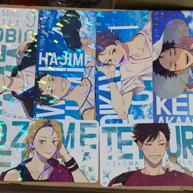 [BUNJANG] Haikyuu!! Unofficial Card Set - 8 Types Bundle / 하이큐 비공식 카드택 8종 일괄 양도