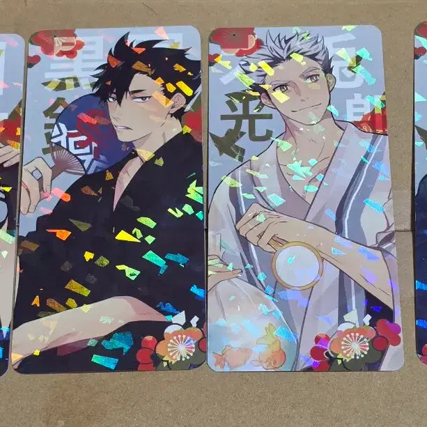 [BUNJANG] Haikyuu!! Unofficial Card Set 4 Types Bundle Set / 하이큐 비공식 카드택 4종 일괄 양도
