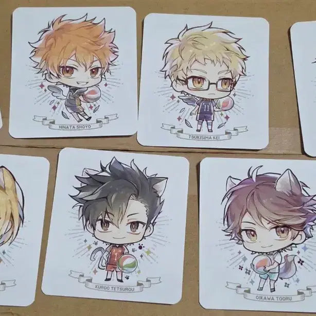 [BUNJANG] Haikyuu!! Unofficial Card Stands Bundle Set / 하이큐 비공식 카드택 7종 일괄 양도