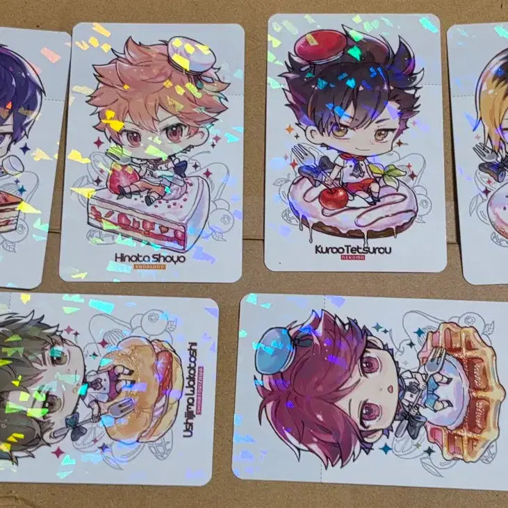[BUNJANG] Haikyuu!! Unofficial Card Cases - 6 Types Bundle Set / 하이큐 비공식 카드택 6종 일괄 양도