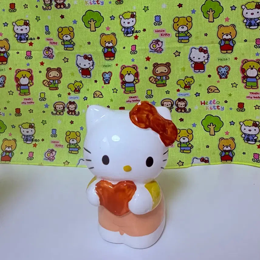 [BUNJANG] 1999 Hello Kitty Ceramic Piggy Bank / 고전)키티도기저금통
