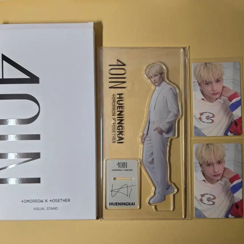 [BUNJANG] TXT Huening Kai Bundle Set Standee Photocard / 투바투 TXT 포을 포카 등신대 휴닝카이 일괄 판매