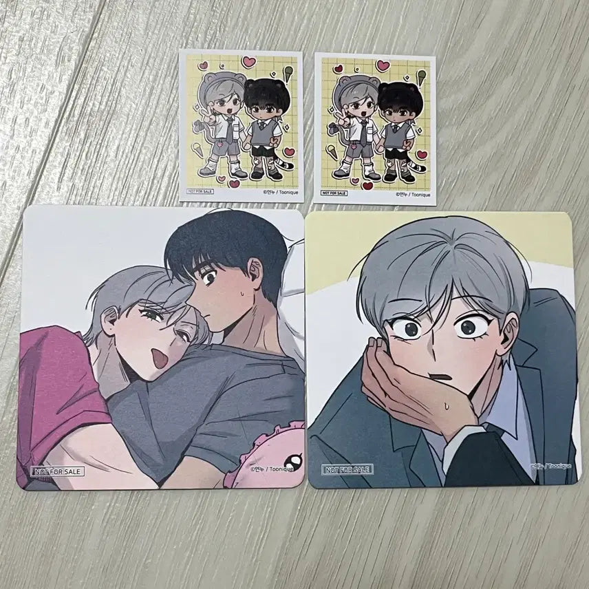 [BUNJANG] Toonique Bangbangsa "When You Let Your Guard Down" Coaster Decor Pick Bundle Set / 투니크 당방사 당신이 방심한 사이 코스터 데코픽 일괄 판매