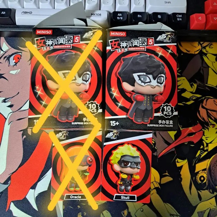 [BUNJANG] Persona 5 Royal Miniso Hyper Futaba &amp; Ryuji Bundle Set / 페르소나5 로얄 미니소 히퍼 사카모토 류지 스컬