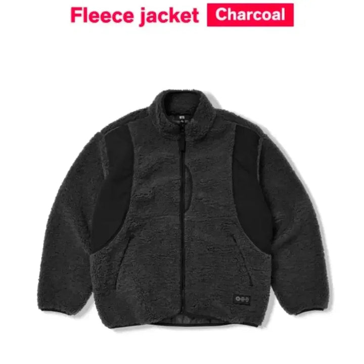 [BUNJANG] BTS Fleece Jacket Charcoal / 방탄소년단  BTS 플리스 자켓 차콜 S,M