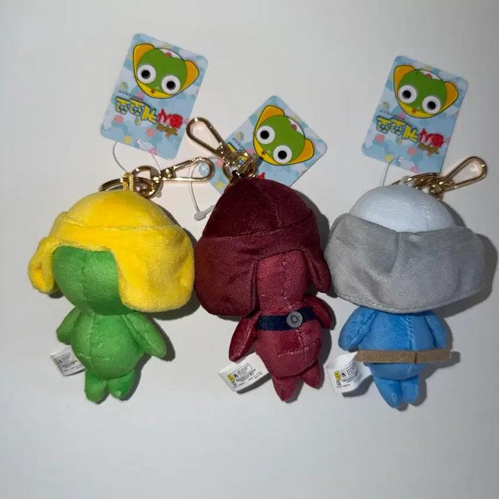 [BUNJANG] Sgt. Frog Keroro Basic Standing Bag Charm 9cm Doll Keychain Set / 개구리 중사 케로로 기로로 도로로 기본 스탠딩 가방고리 9cm 인형 키링 세트