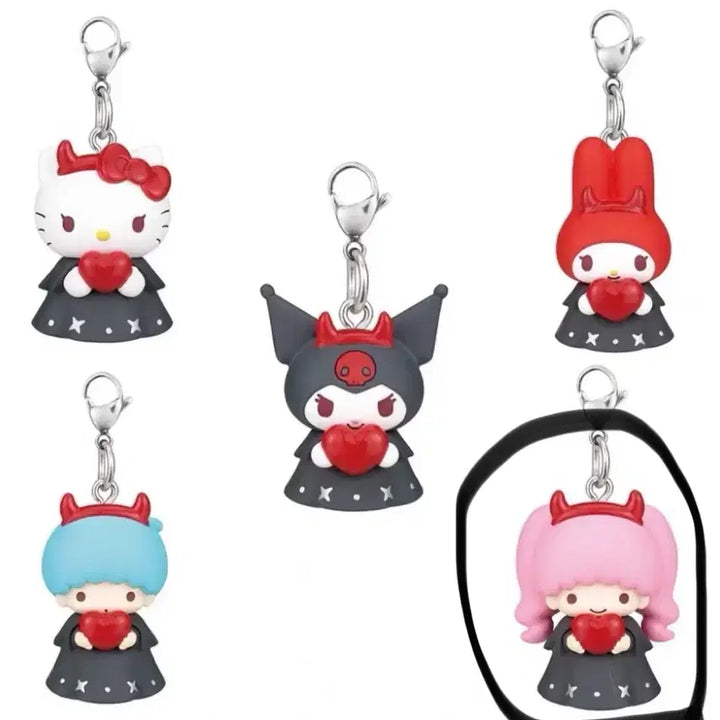[BUNJANG] Sanrio Heart Devil Keyring Gacha Lala / 산리오 하트 악마 키링 가챠 라라