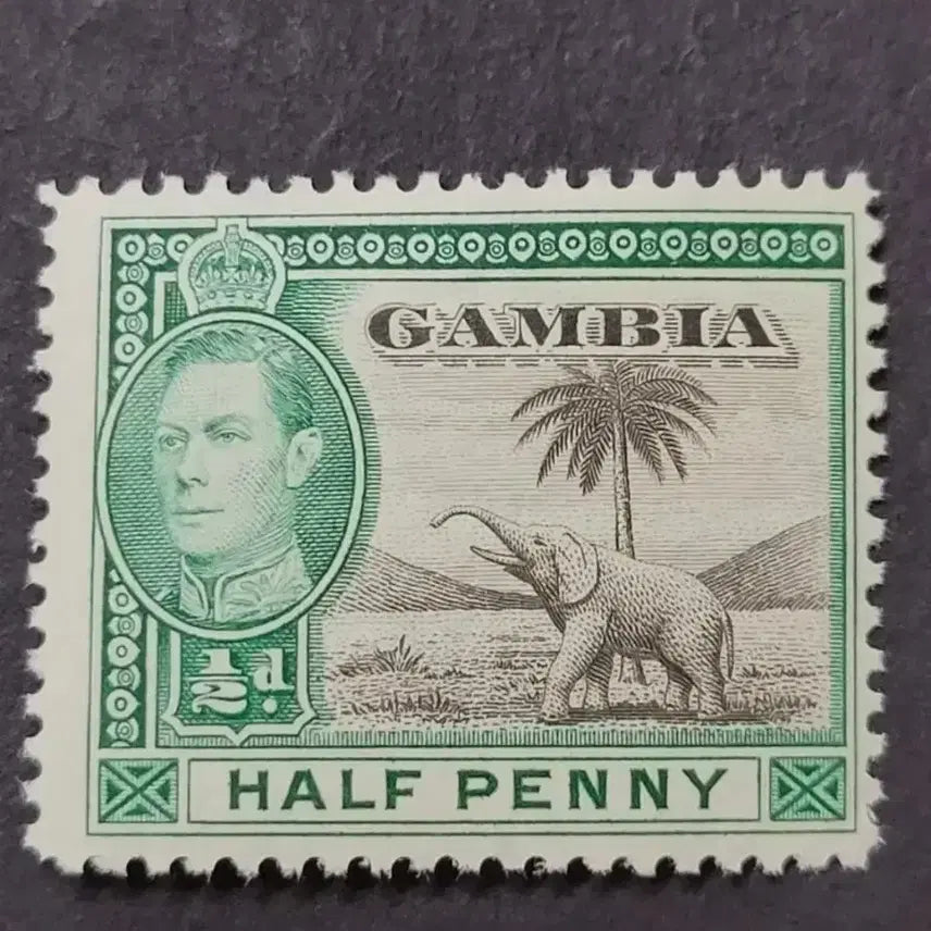 [BUNJANG] 1938 Gambia Visit Commemorative Stamp - King George VI / 1938년 영국 킹조지6세 감비아방문기념 우표