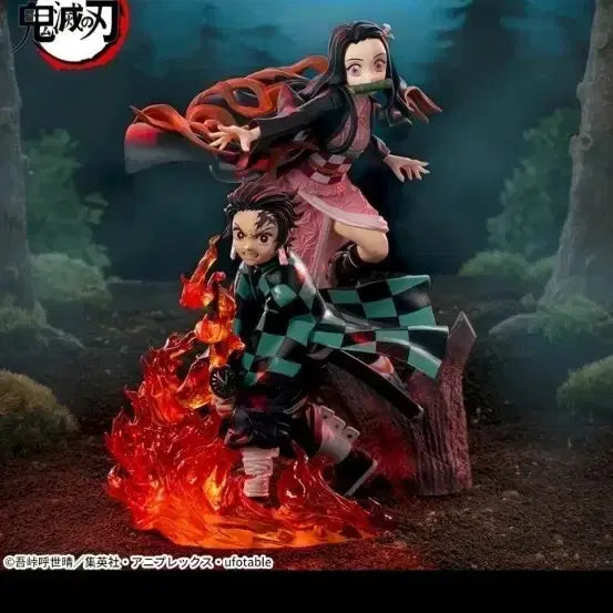 [BUNJANG] Demon Slayer Tanjiro Nezuko Figure / 정품 귀멸의 칼날 탄지로 네즈코 피규어