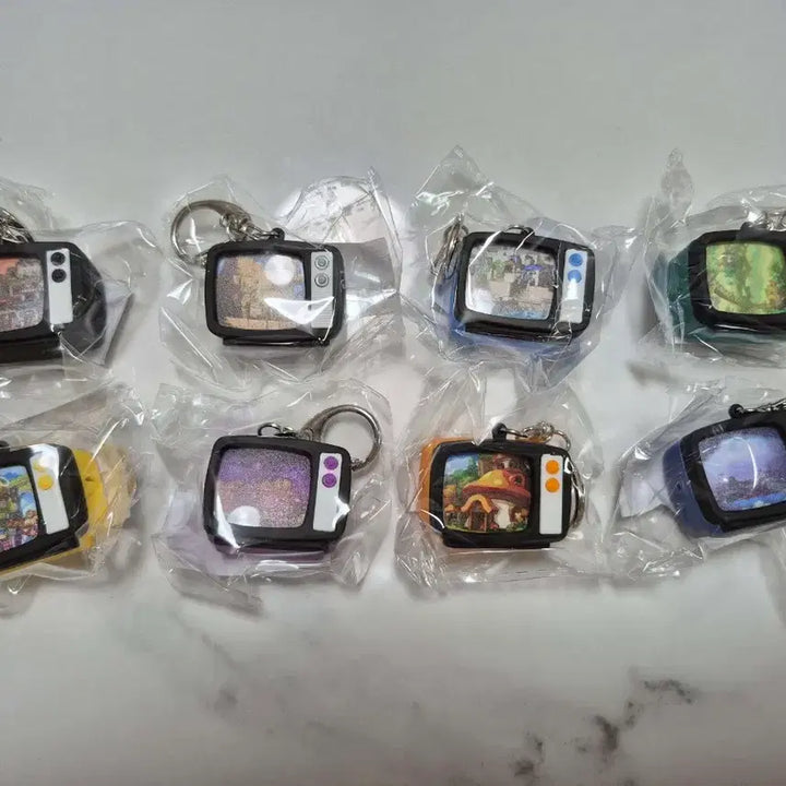 [BUNJANG] MapleStory Seokchon Lake Maple Hideout BGM Keyring 8-Piece Set / 메이플 석촌호수 메이플 아지트 bgm 키링 8종 세트