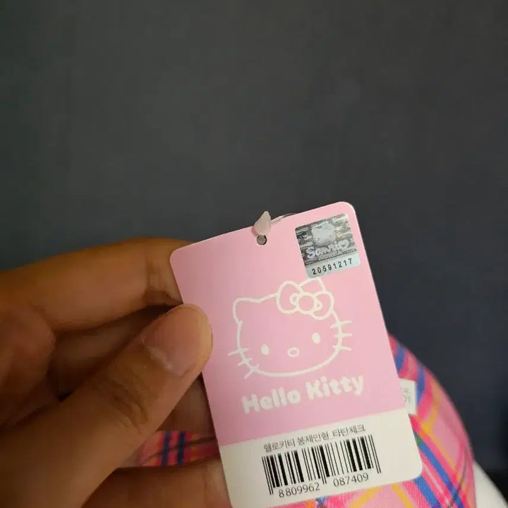[BUNJANG] Hello Kitty Doll Checkered Dress / 헬로키티 인형 체크 원피스