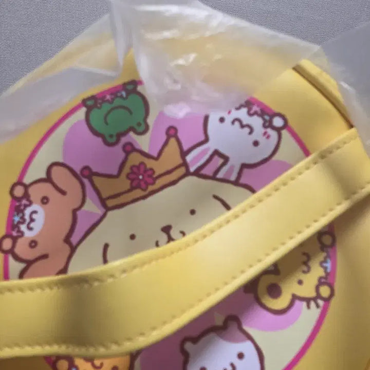 [BUNJANG] Sanrio Pompompurin Round Pouch / 폼폼푸린 쿠지 3등 원형 파우치