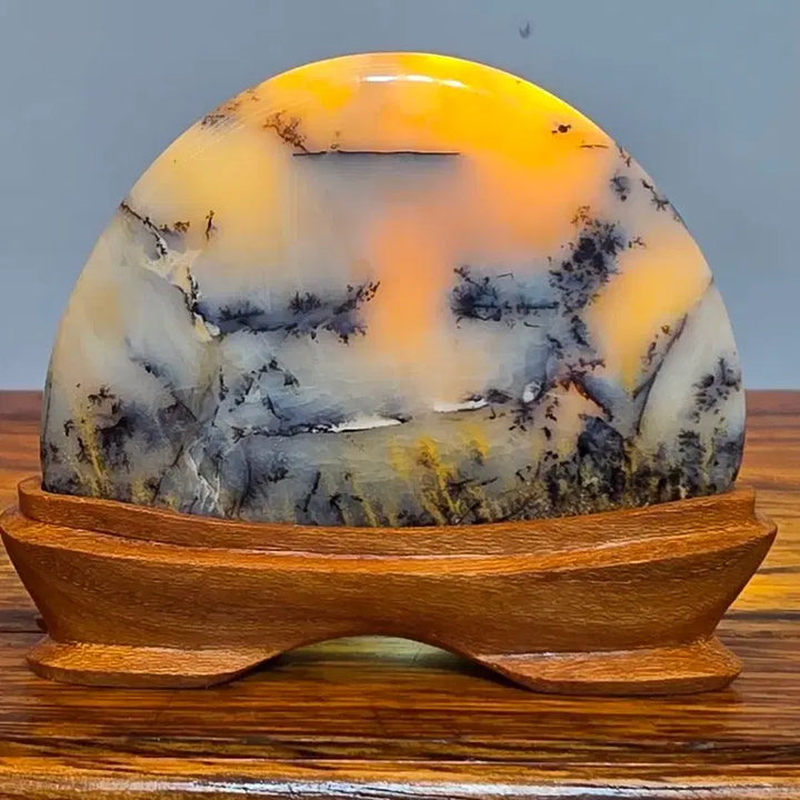 [BUNJANG] Color Agate Stone - "Surim" Pattern / 26092102 좋은 기운을 주고 수림 문양이 환상적인 컬러마노석 광물 수석 팝니다