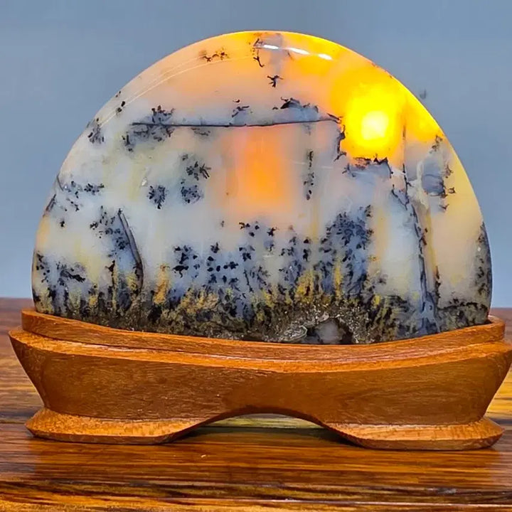 [BUNJANG] Color Agate Stone - "Surim" Pattern / 26092102 좋은 기운을 주고 수림 문양이 환상적인 컬러마노석 광물 수석 팝니다